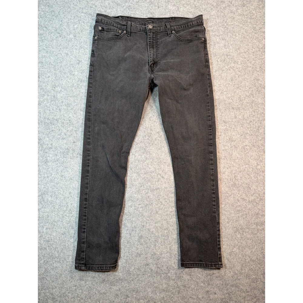 Levis 512 Slim Taper Jeans Mens 33x32 Faded Black‎ Vintage Denim Pants
